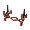 thumbnail image 1 of EeaseCA Violin Folding Stand Support Professional Portable Foldable Display Musical Instrument Fiddle Floor Holder Rack Accessories (Dark Red), 1 of 7