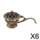 thumbnail image 1 of Quemador de Incienso Soledad 6x Soporte Hueco para Plato Incienso Conos Bobinas Color Bronce, 1 of 10