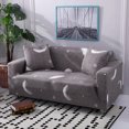 thumbnail image 3 of Smilepp Universal Sofa Cushion Cover All-inclusive Printed Elastic Couch Slipcover Furniture Protector Snowflake 3 Person, 3 of 9