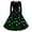 Green, variant on Iyufng Womens Halloween Glowing Pumpkin Long Sleeve Dresses with Black Sash Bow Flared Midi Dress Vintage Party Costume