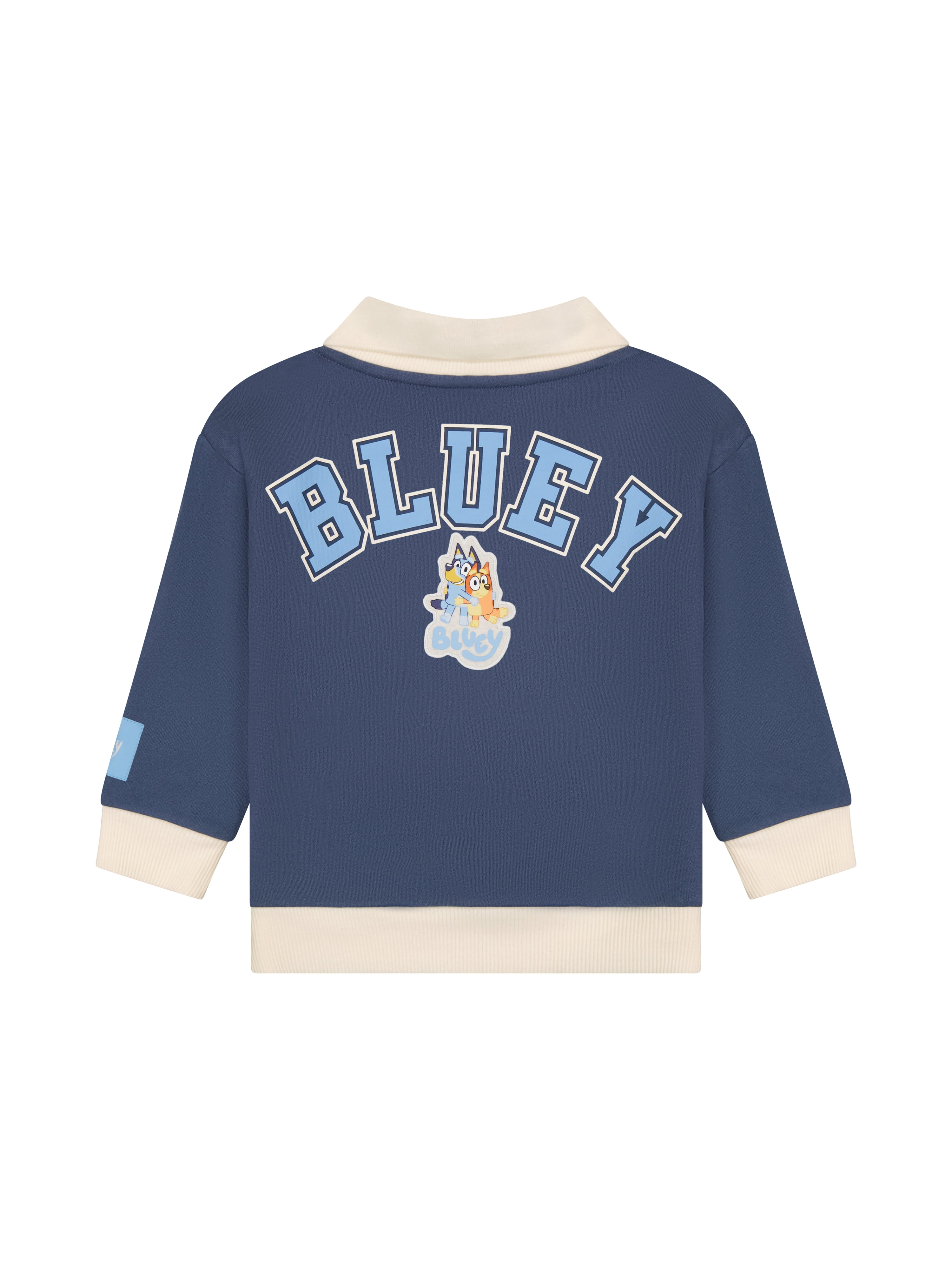 Bluey Toddler Boy Long Sleeve Rugby Shirt, Sizes 12M-5T