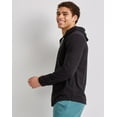 thumbnail image 2 of Hanes Men's Originals Lightweight Hooded Sweatshirt with Henley Collar, Sizes S-3XL, 2 of 4