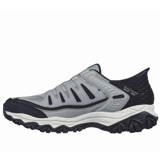 Mocasines Skechers Afterburn Fit Ridgeburn para Hombre Gris Talla 11.5