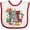 White and Red, variant on Inktastic My 1st Cinco De Mayo with Sombrero Red Chili Pepper Taco and Cactus Boys or Girls Baby Bib