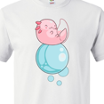 thumbnail image 4 of Inktastic Cute Axolotl Sitting on a Bubble T-Shirt, 4 of 5