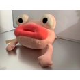 thumbnail image 3 of Bonito juguete de peluche de animal, labios rojos, ojos grandes, muñeco de rana de dibujos animados, 12 pulgadas, color rosa JFHHH pequeña, 3 of 5