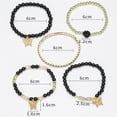 thumbnail image 2 of CFIOZYOS 4Pcs Set Bohemian Butterfly Crystal Stone Stretch Pendant Bracelets for Women Gold Beaded Stackable Stretch Bracelet Colorful Charm Jewelry Boho Summer Beach, 2 of 8