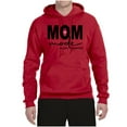 thumbnail image 2 of Wild Bobby, Mom Mode All Day Everyday Mother's Day Unisex Hoodie Sweatshirt, Red, Large, 2 of 6