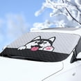 thumbnail image 4 of Car Exterior Protection Snow Blocked Car Snow Cover Ice Protector Visor Sun Shade Front Windshield Cover Block S hields For Cars, 4 of 5