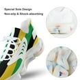 thumbnail image 7 of Black Yellow Green Stripes Walking Shoes for Men Woman Lightweight Tennis Fashion Elastic Sports Shoes Cushion Basketball Shoes, 7 of 7