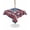 White, variant on Outdoor Tablecloth with Umbrella Hole for Patio/Picnic/Party/Camping, American Flag Floral Waterproof Table Cloth Rectangle Table Cover Washable, Red Blue Poppy 4th Oh July (60"x 102")
