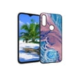 thumbnail image 1 of Compatible with Moto E 2020 Phone Case, Blue-Marble-54 Case Silicone Protective for Teen Girl Boy Case for Moto E 2020, 1 of 1