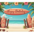 thumbnail image 4 of Tropical Theme Surfboard Banner Beach Party Backdrop for Summer Celebration Outdoor Event Photography, 4 of 8