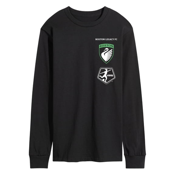 National Women's Soccer League - Boston Legacy Stacked Logos Long Sleeve Graphic T-Shirt