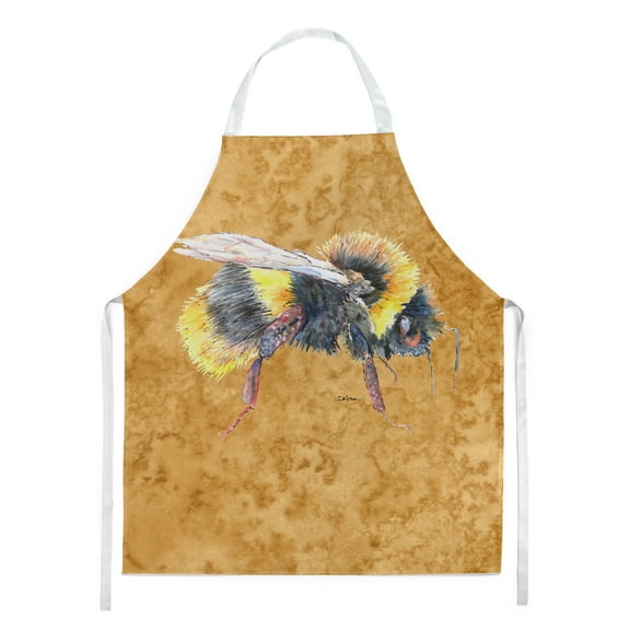 Carolines Treasures 8850APRON Bee on Gold Apron Large multicolor