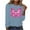 Blue, variant on CLOISE Breast Cancer Blouses Women Long Sleeve Crewneck Tshirts Butterfly Ribbon Pink Breast Cancer Awareness Tee Shirts Cute Comfy Shirts Cancer Fight Clothes Army Green XL