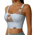 thumbnail image 2 of Daiia Playful Walrus Wonders Printed Women's Sports Bra, Breathable Activewear Bra with U-Back Design and Removable Pads, Comfortable and Supportive for Yoga, Workout-Large, 2 of 8