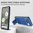 thumbnail image 4 of KOMI for Google Pixel 8 Pro Case with Slide Camera Cover, Armor Silicone TPU Bumper Tough PC Cover Pixel 8 Pro with Kickstand, Military Shockproof Protective Phone Case for Pixel 8 Pro Blue, 4 of 5