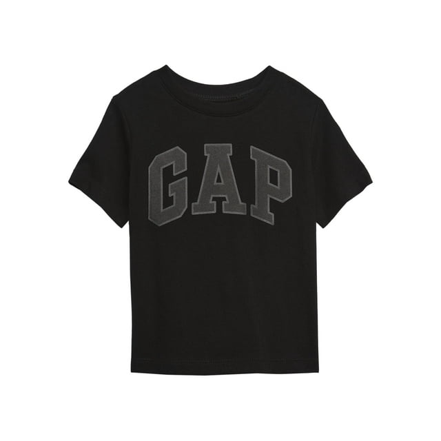Camisa GAP de manga corta para bebés y niños con logotipo negro verdadero, 6-12 M