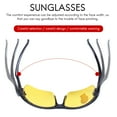 thumbnail image 4 of black frame yellow Night Vision sheet outdoor Cycling Sunglasses, 4 of 8