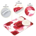 thumbnail image 4 of RMDQTR 18 x 24 Inch Dish Drying Mat Microfiber Composite Sponge Kitchen Mats Large Counter Absorbent Dish Pad Digital Art Red Roses Pattern, 4 of 8