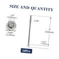 thumbnail image 2 of Fuliko 5/16-18 6 Inch Cap Screws Bolts, 10 Pieces 304 Steel 18-8, Hexagonal Drive, Partially Threaded, Bright (Includes Hex Wrench), 2 of 7
