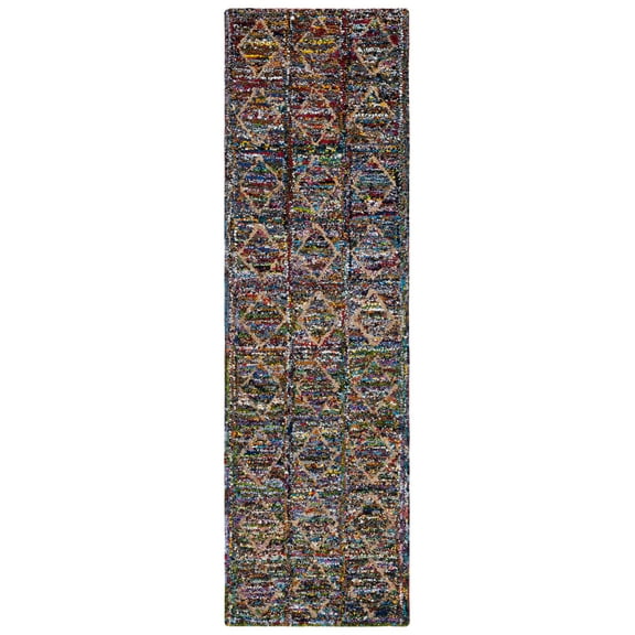 SAFAVIEH Nantucket Branden Geometric Runner Rug, Multi, 2'3" x 5'