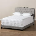thumbnail image 5 of Baxton Studio Vivienne Fabric Tufted Queen Bed in Light Grey, 5 of 8