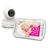 E9650W Video Baby Monitor,Comfortable Slim Design handheld enclosure,4.3" Screen Monitor & Pan Tilt Camera,Range up to 1000ft,12 Hour Battery Life,2-Way Talk,Night Vision,Temperature Monitor, No WiFi