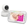 E9650W Video Baby Monitor,Comfortable Slim Design handheld enclosure,4.3" Screen Monitor & Pan Tilt Camera,Range up to 1000ft,12 Hour Battery Life,2-Way Talk,Night Vision,Temperature Monitor, No WiFi