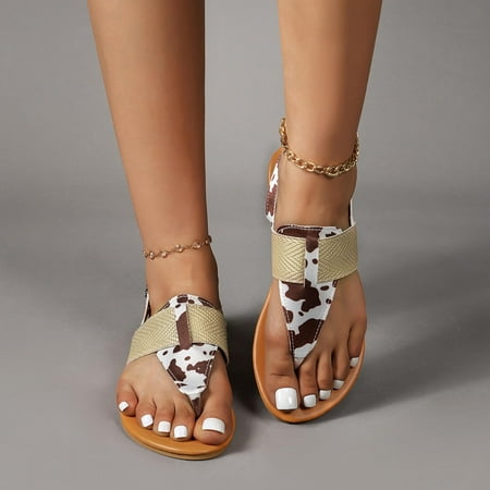 

Womens Sandals In Store Now AXXD Women s Shoes Ladies Fashion Sandals Shoes Outdoor Flip Flops Beach Wedges Slippers for Easter Day White 9