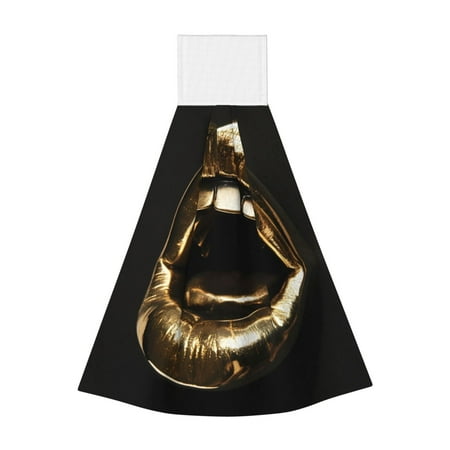 

Disketp Golden Lips Modern Sculpture Hanging Kitchen Towel Tie Towels Tea Bar Dish Cloths Dry Towel for Laundry Room Decor (18*14in)