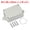 White/Grey, variant on Uxcell Junction Box, Electrical Enclosure Box ABS Plastic Waterproof Outlet Plug Cover Cord Protector with Mounting Plate for Outdoor Indoor Electric Projects White/Grey 83 x 58 x 33 mm