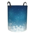 thumbnail image 2 of Daiia christmas Snowflakes Laundry Hamper With Handles Large Storage Basket/Toy Organizer/Dirty Clothes Collapsible Waterproof For College Dorms, Bedroom,Bathroom, 2 of 8