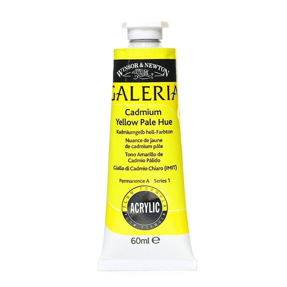 Galeria Flow Formula Acrylic Colours cadmium yellow pale hue, 60 ml, 114 (pack of 4)