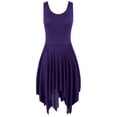 thumbnail image 5 of CHICTRY Womens Lyrical Dance Costume Cutout High Low Skirt Camisole Ballet Leotard Dress, 5 of 7