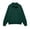 Green, variant on Women's Half Button Collared Sweatshirt Drop Shoulder Long Sleeve Fleece Pullover Oversized Casual Polo Top with Ribbed Cuffs