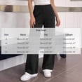 thumbnail image 3 of Kttectoa Women's Pants Knitted High Waist Straight Leg Pants Fashionable Contrasting Hem Loose Casual Lounge, 3 of 5