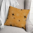 thumbnail image 3 of Creative Products Orange Spider Web Pattern 16 x 16 Spun Poly Pillow, 3 of 3
