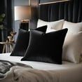 thumbnail image 4 of Plutus Black Midnight Luxe Velvet Luxury Throw Pillow, 4 of 6