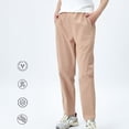 thumbnail image 2 of YLSDY Fashion Golf Pants Men Straight Fit Trousers Fashion Running Tapered Jogger Pants Summer Cool Ice Silk Men Clothes Breathable Pants Brown L, 2 of 7