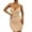 Khaki, variant on IROINNID Wedding Guest Dresses for Women Semi Formal Evening Night Casual Homecoming Dress Summer V-neck Open Back Pleated Wrapped Hip Strap Dress Elegant Bodycon Dress,Black