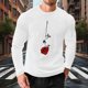 thumbnail image 3 of Ceisia Men Casual Fashion Print Round Neck Pullover Long Sleeve Sweatshirt Gift, 3 of 6
