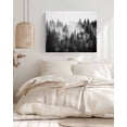 thumbnail image 3 of Black Forest Wall Art for Living Room,Canvas Picture Wall Decor for Bathroom Bedroom,Black and White Natural Landscape Modern Abstract Art Painting Artwork for Office Hallway Dining Room 24"x32", 3 of 8