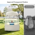 thumbnail image 6 of Sports Tent for 1 Person, Portable & Foldable Pop Up Tents Shelter with Carry Bag, Instant Weather Proof Clear View Bubble Tent for Watching Sports Events, Fishing, Camping, Beige, 6 of 8
