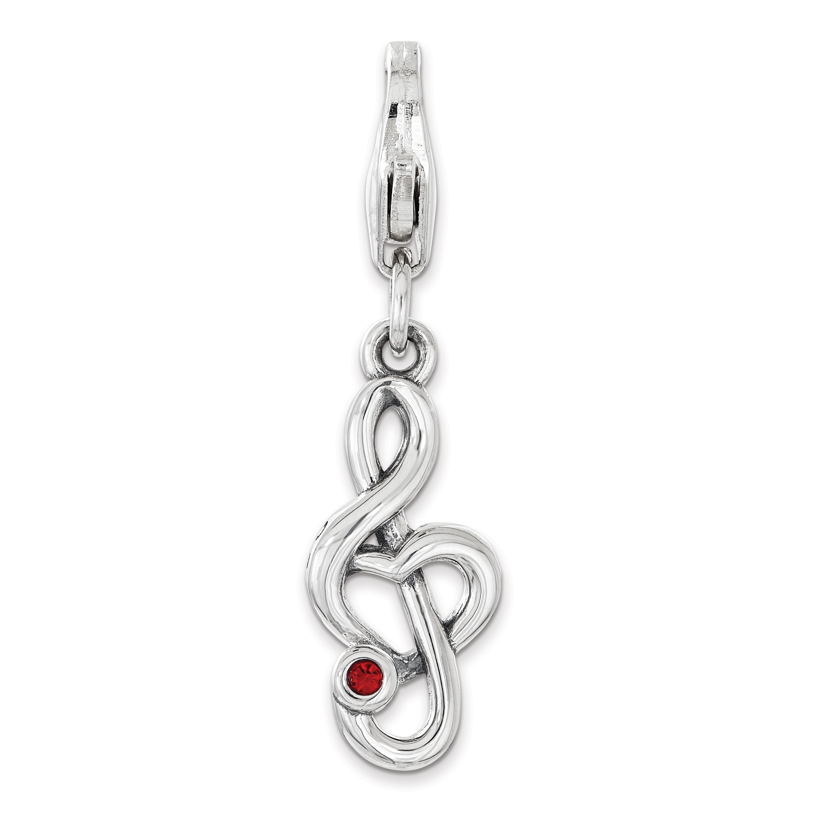 treble clef necklace swarovski