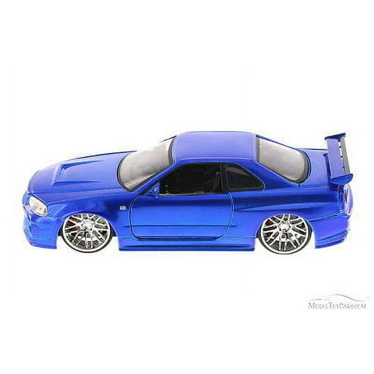 JADA TOYS FAST & FURIOUS BRIAN'S NISSAN SKYLINE GTR R34 1:24 NEW