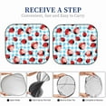 thumbnail image 5 of Picia Flowers and Lady Bugs 2 Piece Car Windshield Sun Shade Foldable | Foldable Sun Shield for Front Window Blocks UV Rays and Keeps Your Vehicle Cool-Small, 5 of 7