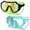 Green and Blue, variant on Vvinca Kids-Goggles with Nose Cover, Diving Mask Elastic Fabric Strap Anti Fog Anti Shattered Lens for Kids Swim Goggles 3-14