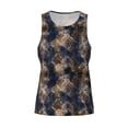 thumbnail image 4 of Xecao Watercolor Snake Skin Men's Tank Top Workout Quick Dry Sleeveless Gym Jogging Muscle Shirts Summer Swim Beach Tops, 4 of 9